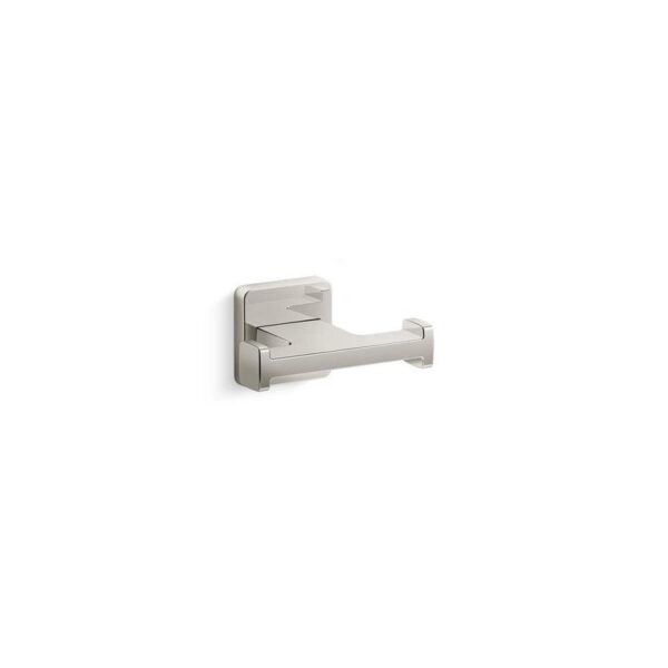 KOHLER Mavera Wall Mounted Knob Robe Hook in Vibrant Polished Nickel