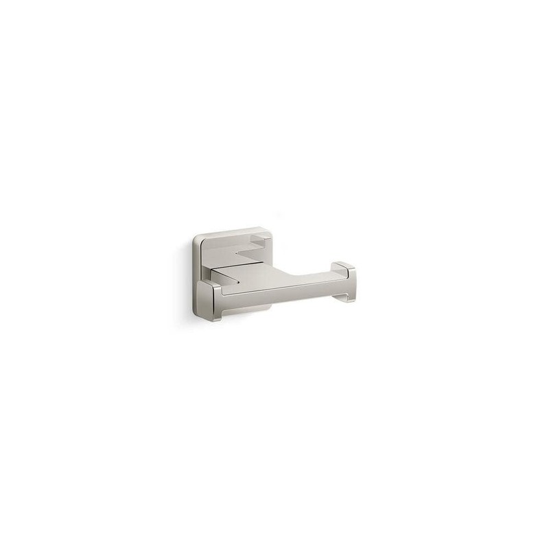 KOHLER Mavera Wall Mounted Knob Robe Hook in Vibrant Polished Nickel
