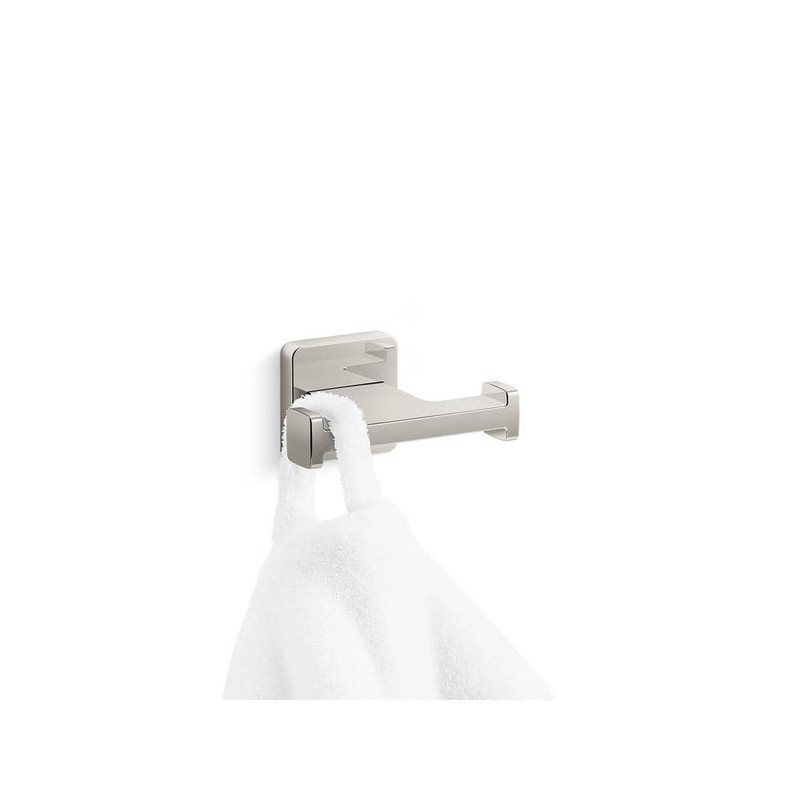 KOHLER Mavera Wall Mounted Knob Robe Hook in Vibrant Polished Nickel - Image 2