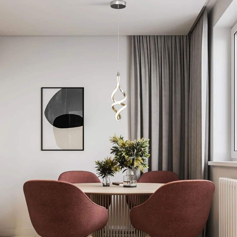 3-Piece 14W Modern Dimmable LED Silver Island Mini Pendant Light with PC Shade - Image 5