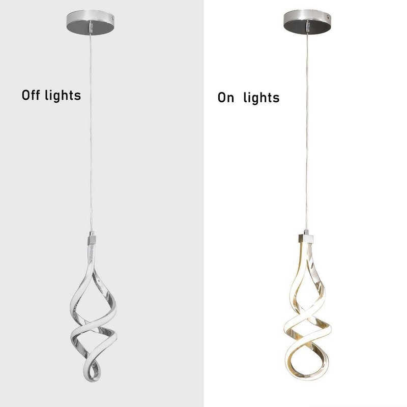 3-Piece 14W Modern Dimmable LED Silver Island Mini Pendant Light with PC Shade - Image 8
