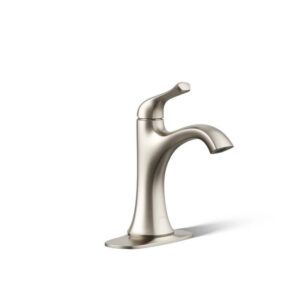 KOHLER Sundae Single Handle Bathroom Faucet Vibrant Brushed Nickel