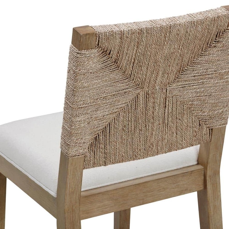 Nathan James Beacon 24" Boucle Wood Counter Height Bar Stool, Cream/Brown, 2 pcs - Image 593