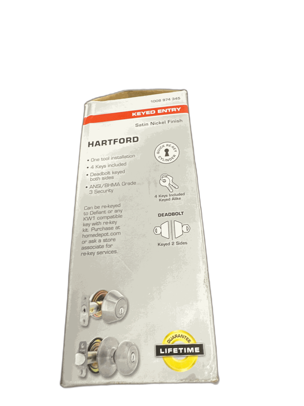 Defiant Hartford Satin Nickel Combo Pack with Double Cylinder Deadbolt - Image 436