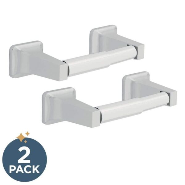 Franklin Brass (2-Pack) Futura Wall Mount Spring-Loaded Toilet Paper Holder Bath