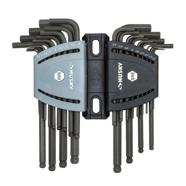 Husky Ball End Hex Set, SAE/MM (26-Piece)