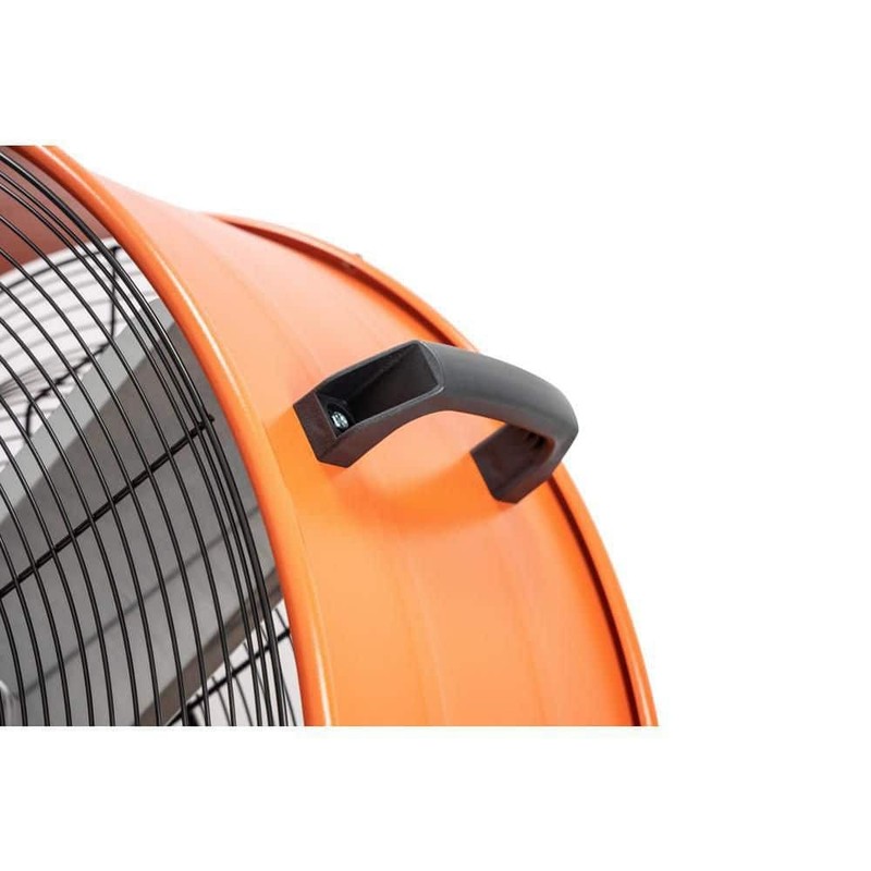 Commercial Electric 30 in. 2-Speed Heavy Duty Drum Fan in Orange with Wheels - Image 4