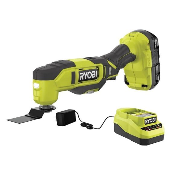 RYOBI ONE+ 18V Cordless Oscillating Multi-Tool Kit with 2.0 Ah Battery & Charger