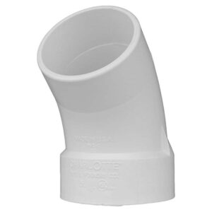 LOT OF 38 Charlotte Pipe 1-1/2 in. PVC DWV 45-Degree Street Elbow Fitting