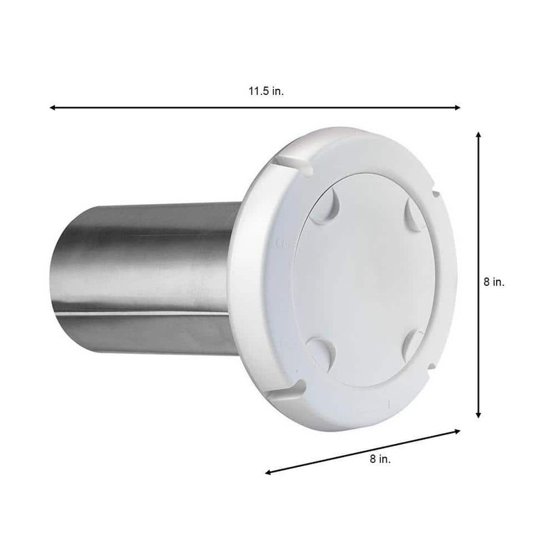 Everbilt 4 in. Spring Loaded Exhaust Hood in White - Image 3