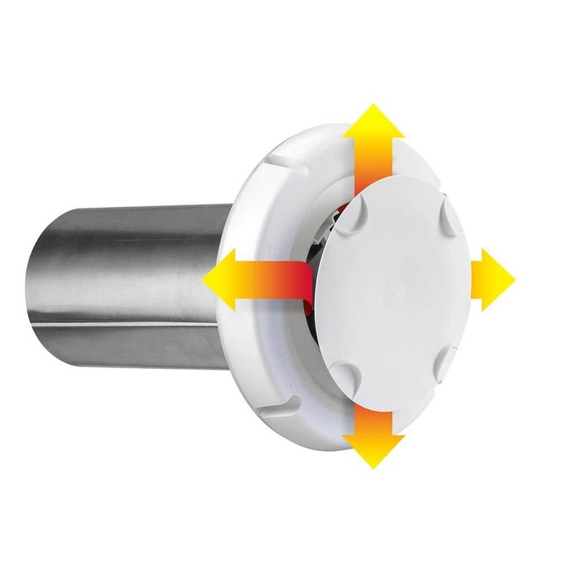 Everbilt 4 in. Spring Loaded Exhaust Hood in White - Image 4