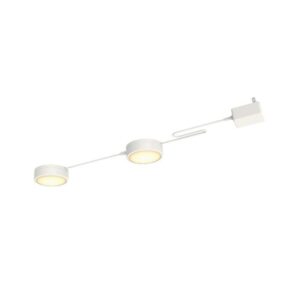 Commercial Electric 2-Light White Rechargeable LED Under Cabinet Puck Light