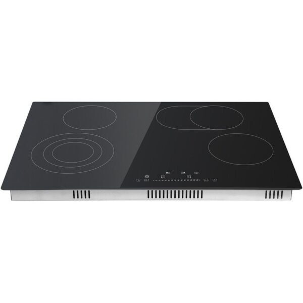 SKYSHALO 30 in Electric Cooktop 4 Burner Black Touch Control 9 Power Levels
