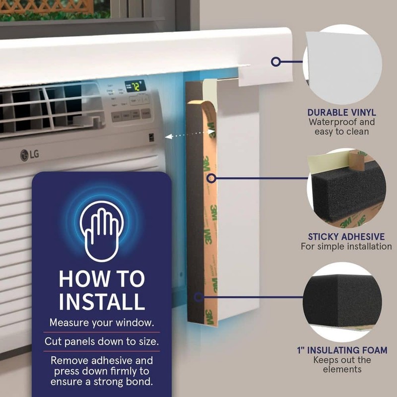 Breeze Stop 36 in X 18 in Insulation Kit for Window Air Conditioner - Image 6