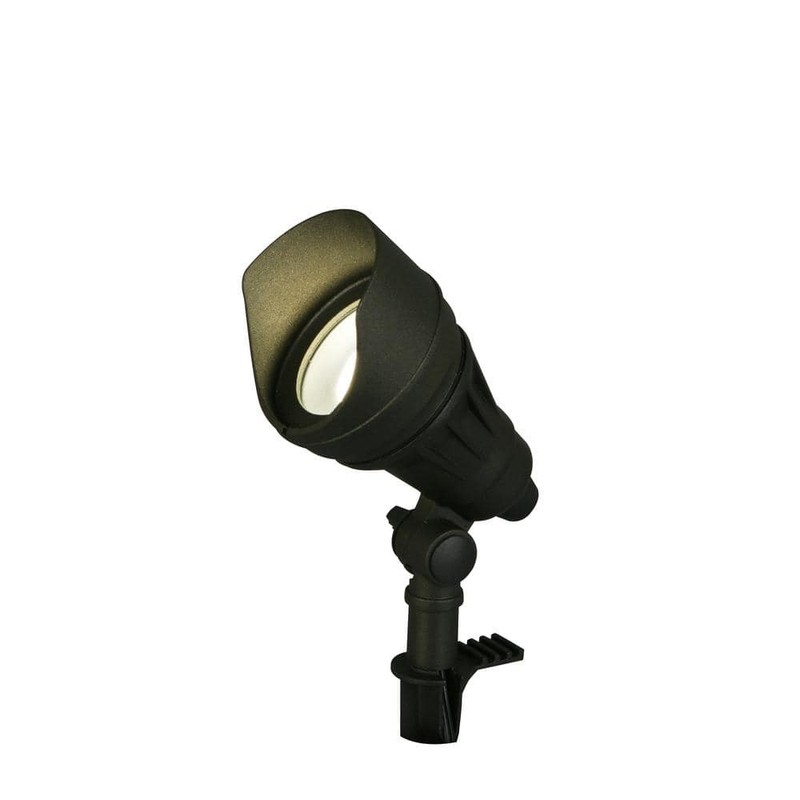 Hampton Bay 540 Lumen Low Voltage Black Adjustable LED Flood Light