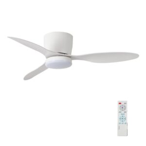 Moxyrano 42 in. White LED Integrated Indoor Ceiling Fan with Light and Remote