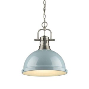 Golden Lighting Duncan 1-Light Pewter Pendant