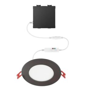 Commercial Electric 4 in. LED 2-Level Recessed Light, Oil Rubbed Bronze