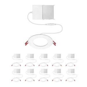 Commercial Electric Value Series 4 in LED Slim Canless - White - (10-Pack)