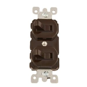 Leviton 15 Amp Commercial Grade Toggle & 3-Way Switch, Brown 5241