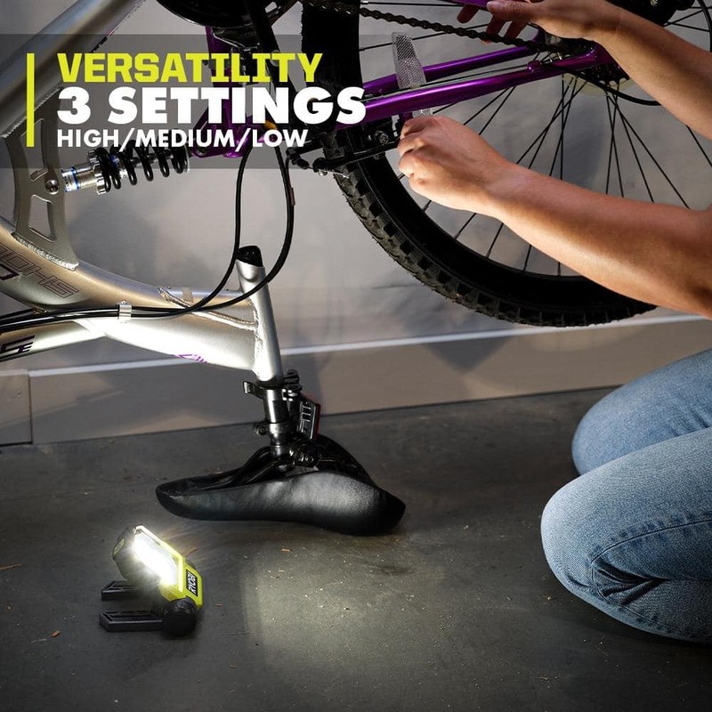 RYOBI USB Lithium Pivoting LED Flip Light 3 Mode Kit 2.0 Ah Battery - Image 6