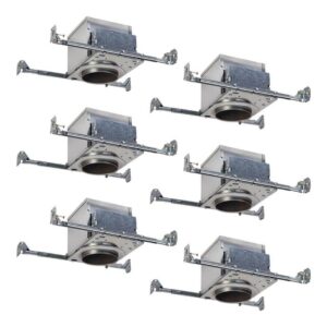 HALO E26 4" IC Air-Tite Recessed Housing New Construction 6-Pack Aluminum