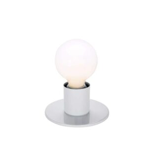 SATCO Nuvo 5 in. 1-Light White Contemporary Semi-Flush Mount Light