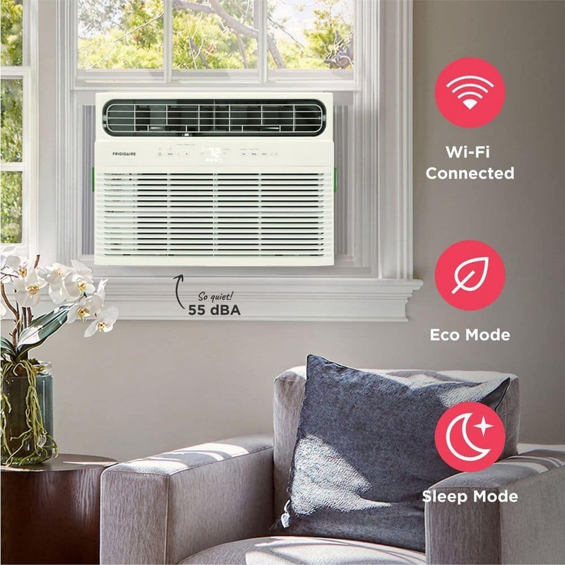 Frigidaire 12,000 BTU Window Air Conditioner 550 sq. ft. WiFi Remote White 115V - Image 3