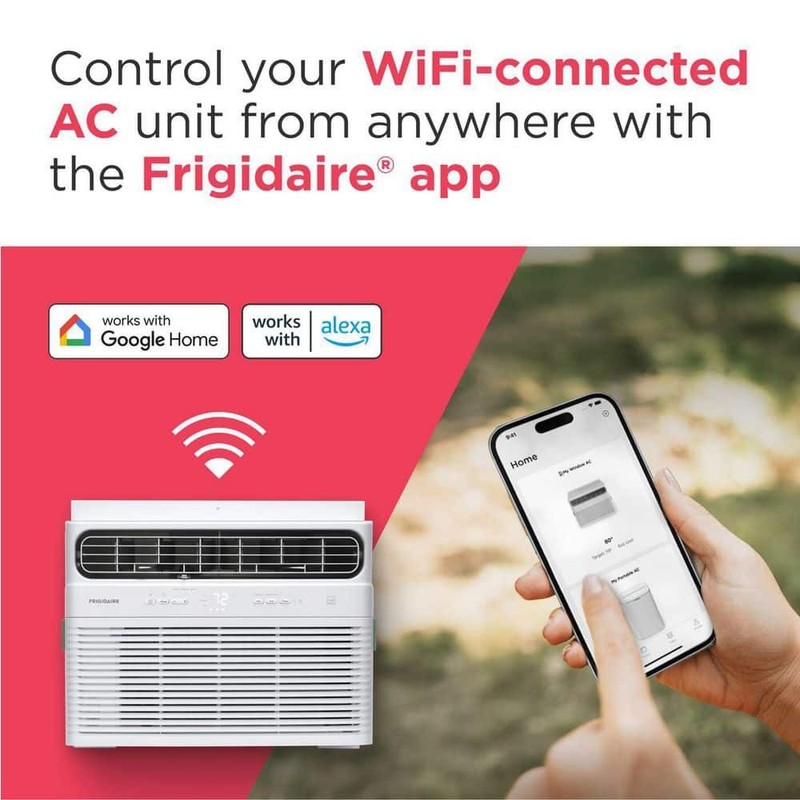 Frigidaire 12,000 BTU Window Air Conditioner 550 sq. ft. WiFi Remote White 115V - Image 8