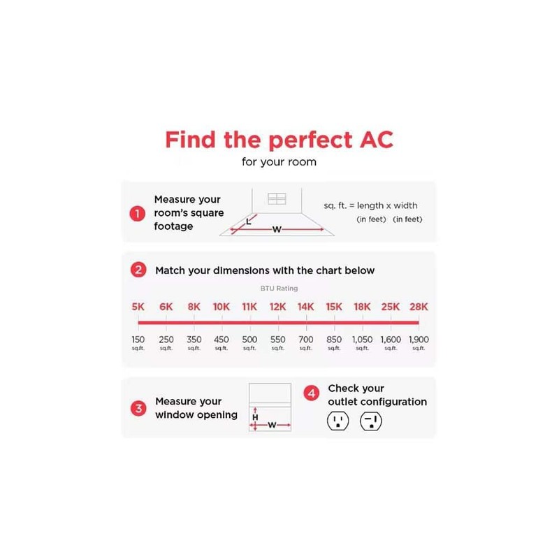 Frigidaire 12,000 BTU Window Air Conditioner 550 sq. ft. WiFi Remote White 115V - Image 12