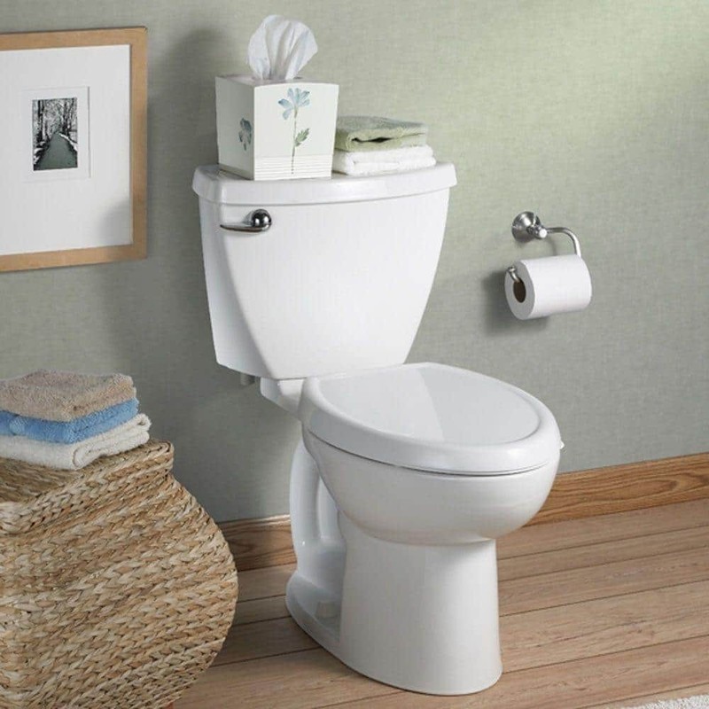 American Standard Cadet 3 Round Slow Close Front Toilet Seat in White - Image 2