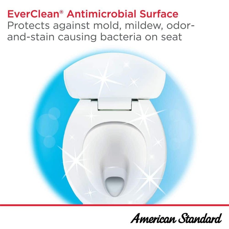 American Standard Cadet 3 Round Slow Close Front Toilet Seat in White - Image 5