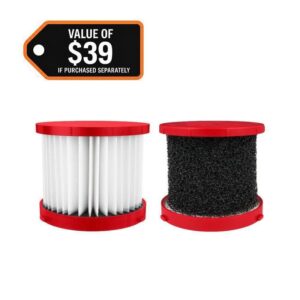 Milwaukee M18/M12 HEPA Wet/Dry Vacuum Filter (2-Pack)