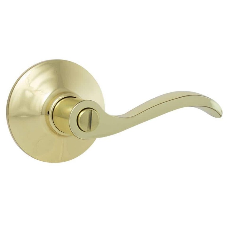 Defiant Naples Polished Brass Bed/Bath Door Handle