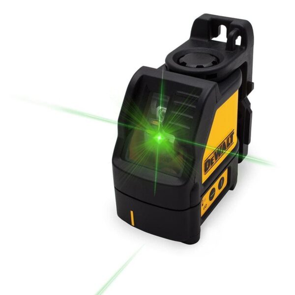 DEWALT 100 ft. Green Self-Leveling Cross Line Laser Level w/(3)AA Batteries&Case