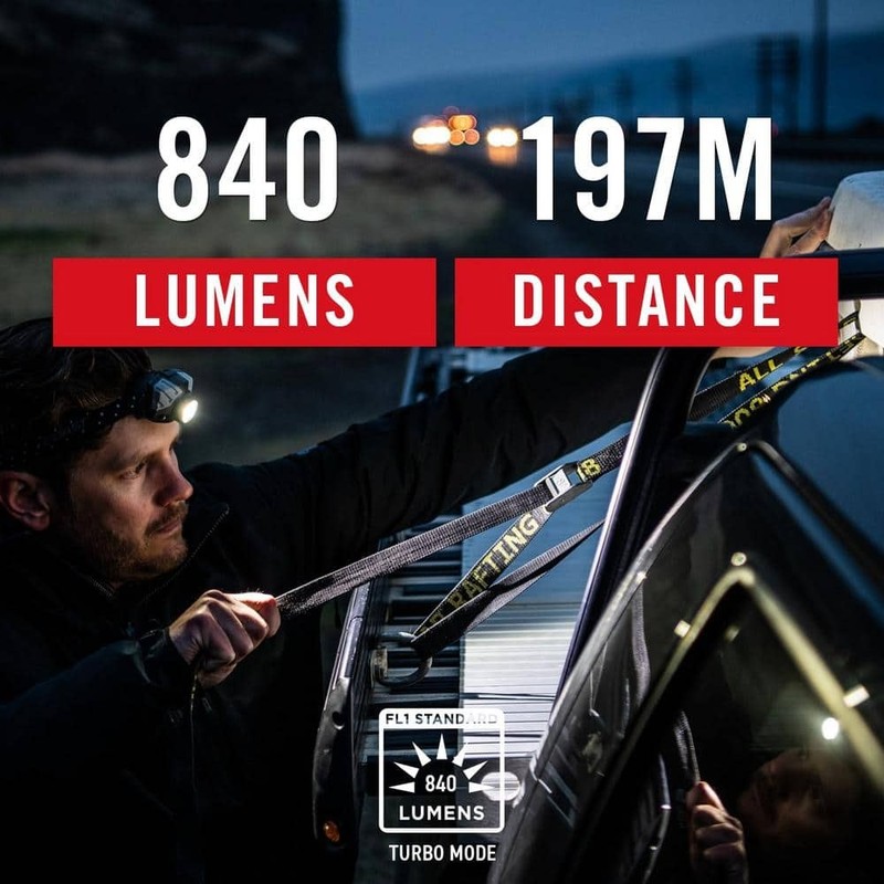 Coast FL86 840 Lumens Alkaline Dual Power LED Battery Powered Headlamp - Image 2