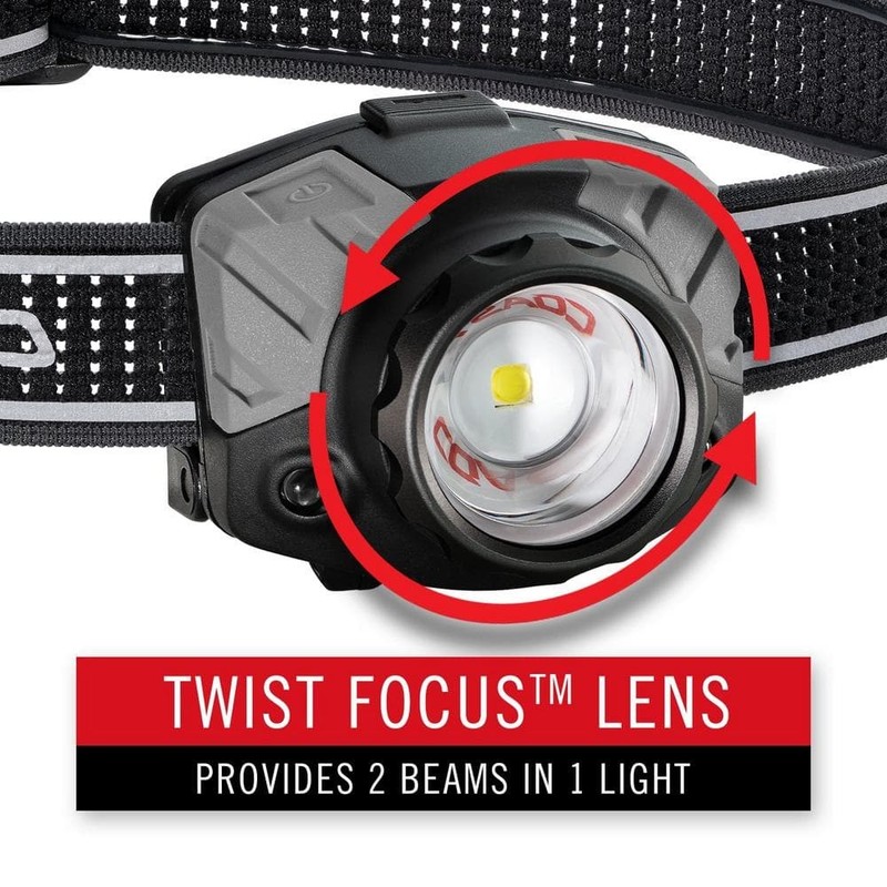 Coast FL86 840 Lumens Alkaline Dual Power LED Battery Powered Headlamp - Image 4