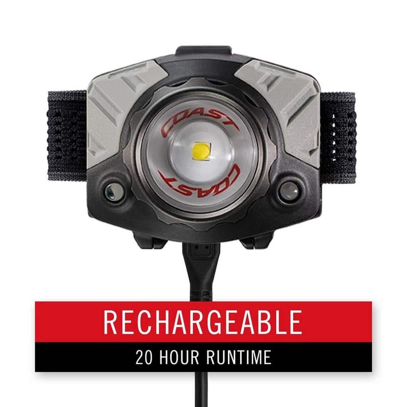 Coast FL86 840 Lumens Alkaline Dual Power LED Battery Powered Headlamp - Image 6