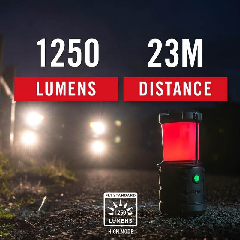 Coast EAL26 1250 Lumens Alkaline Battery Dual Power Camping Lantern Flashlight - Image 2