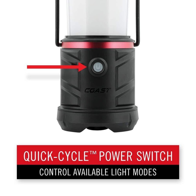 Coast EAL26 1250 Lumens Alkaline Battery Dual Power Camping Lantern Flashlight - Image 4