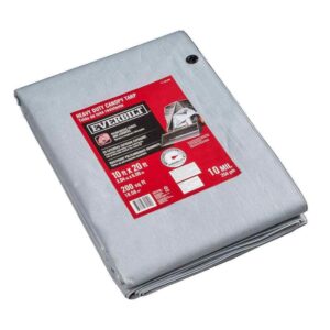 Everbilt 10 ft. x 20 ft. Silver Heavy Duty Canopy Tarp