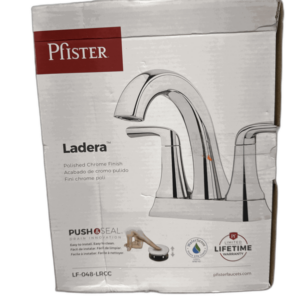 Pfister Ladera 4 in. Centerset Double Handle Bathroom Faucet in Polished Chrome