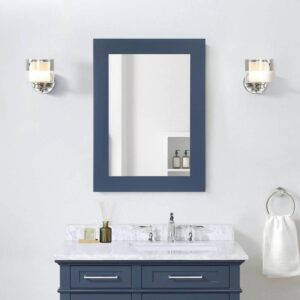 Home Decorators Sonoma 22" W x 30" H Framed Bathroom Mirror Midnight Blue