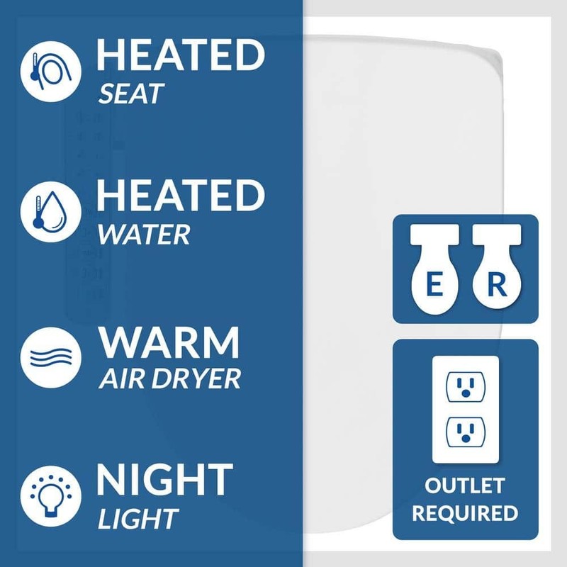 BIO BIDET HD-7000 Electric Bidet Seat Round White Fusion Heating Technology - Image 11401