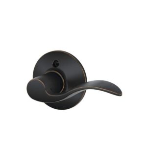 Schlage Accent Aged Bronze Right Handed Dummy Door handle