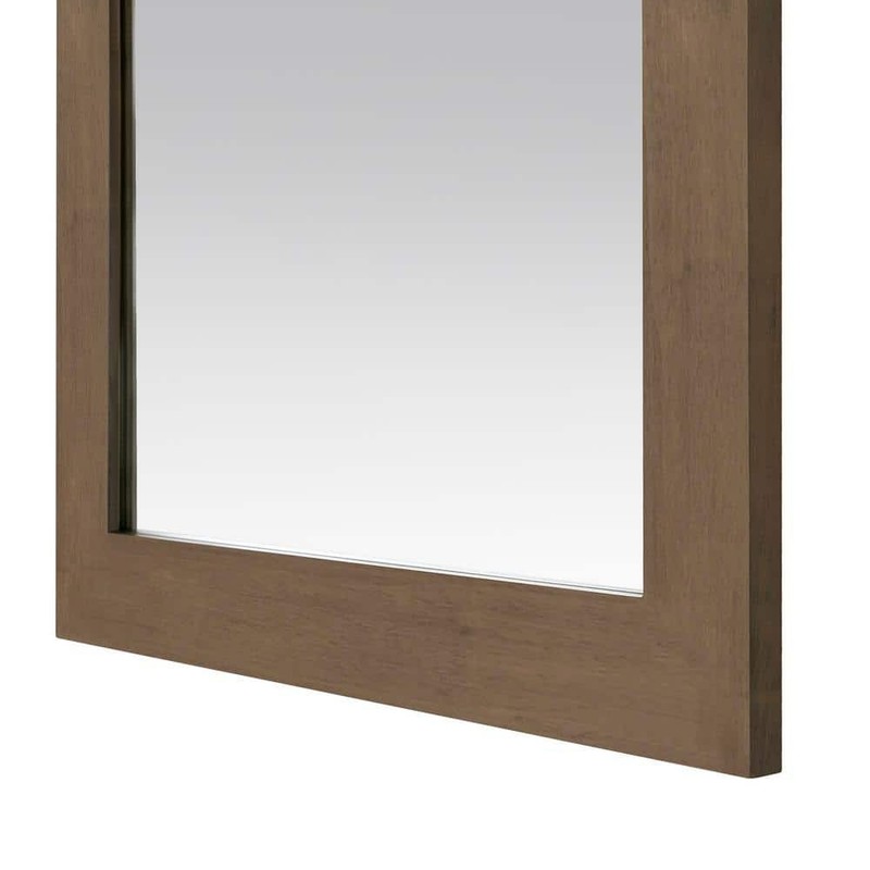 Home Decorators Sonoma 28" W x 36" H Framed Bathroom Mirror Almond Latte - Image 3