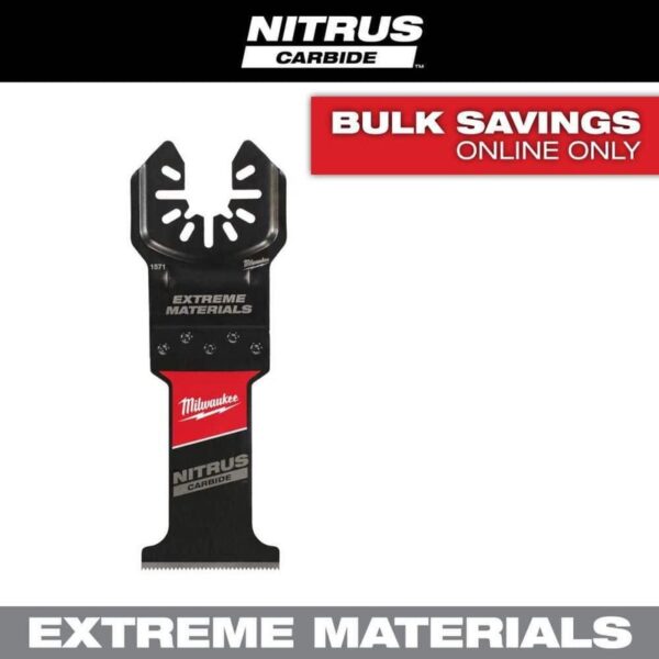 Milwaukee 1-3/8 in. Nitrus Carbide Oscillating Multi-Tool Blade (1-Pack)