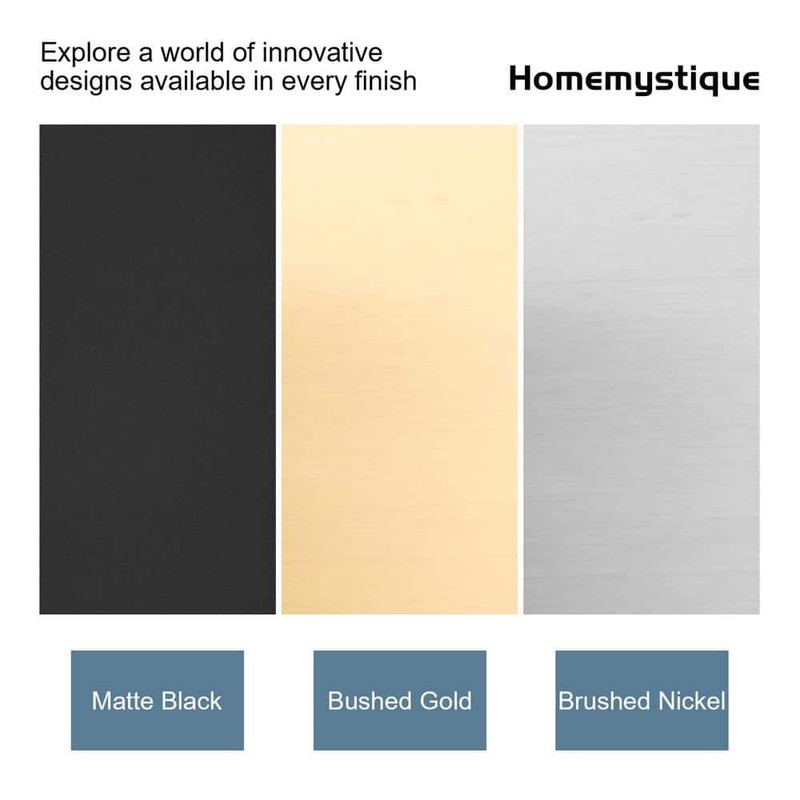 HOMEMYSTIQUE 6-Spray Round Shower Faucet 2.5 Gpm Detachable Handheld Matte Black - Image 11
