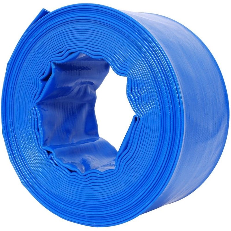 cadeninc Backwash Hose 3" x 50' Heavy Duty Blue PVC Water Discharge Pump Hose - Image 22