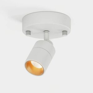 Vidalite Shura 1-Light White LED Wall Sconce Spotlight, 3000K, 490LM